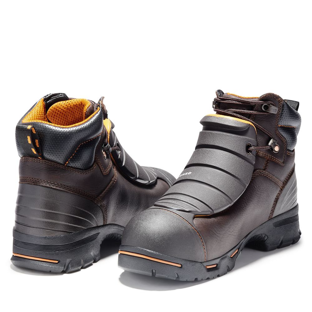 Timberland Mens Work Boots PRO® Endurance 6\" Met Guard Steel Toe - Brown - India LB3170259